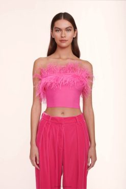 STAUD Canada Sale | STAUD NELLIE TOP 08J61058 Shocking Pink Women